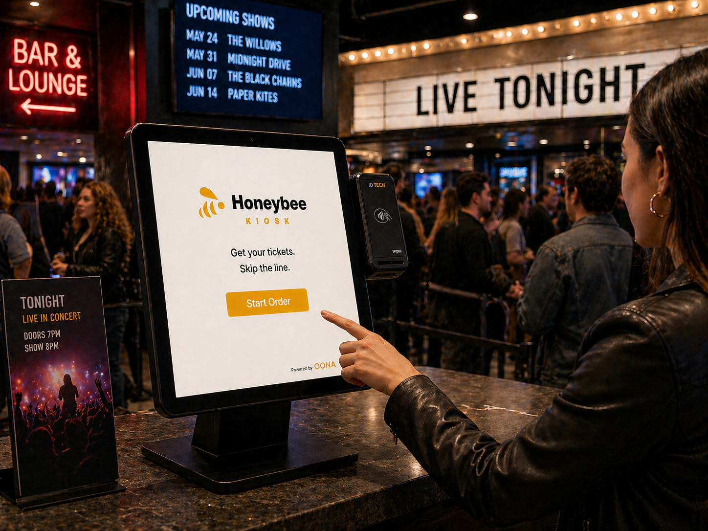 Bookings kiosk