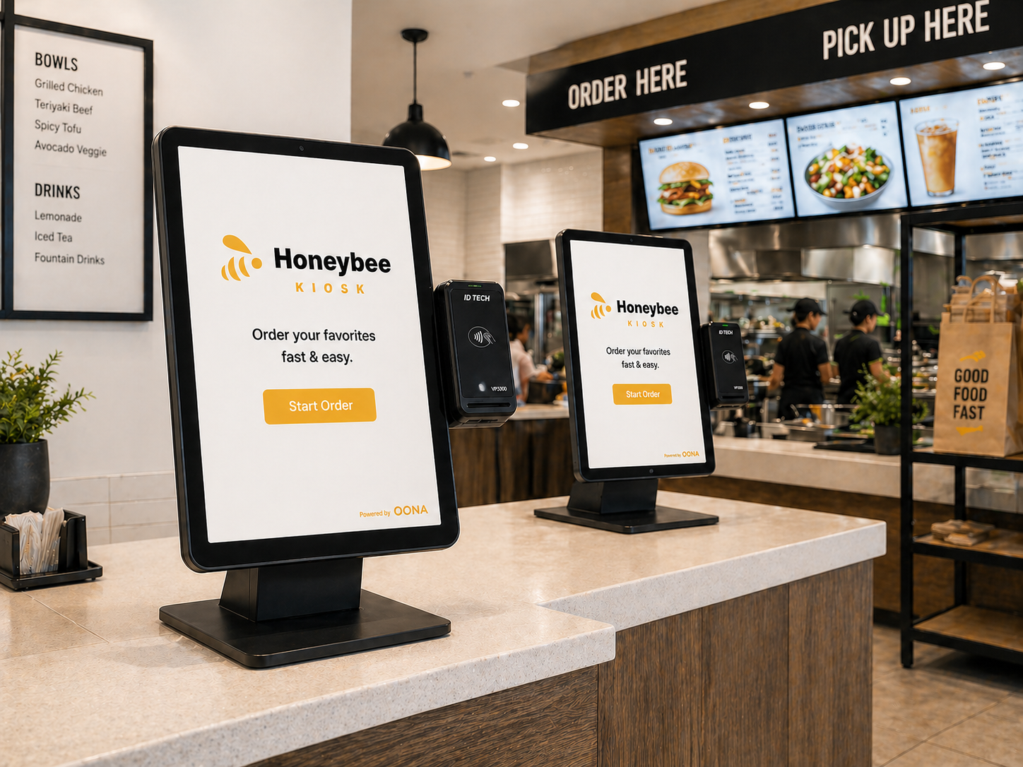 Quick Service Restaurant kiosk